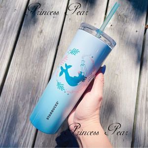 Starbucks 2022 Thailand Stainless Steel Coral Wreath Cold Cup 16oz.